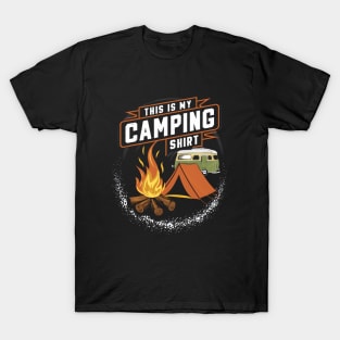 This Is My Camping Shirt Funny Camper T-Shirt